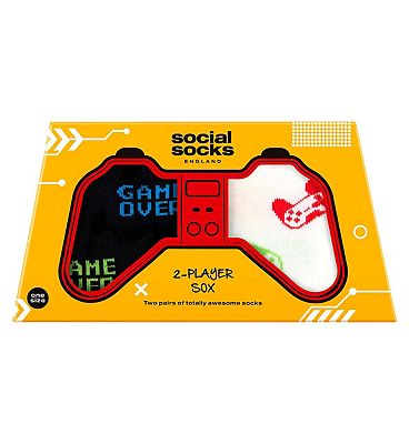 Social Socks 2 Player Sox 2pk