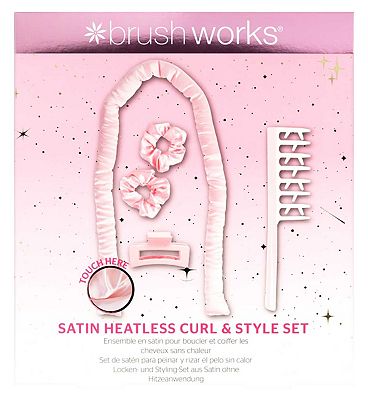 Brushworks Satin Heatless Curl Set