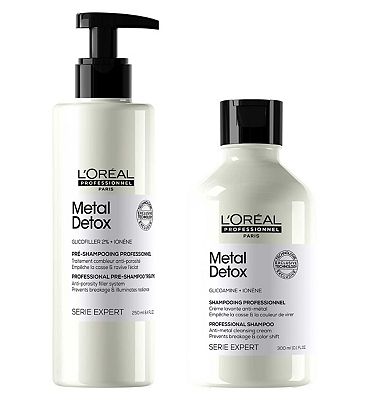 LOral Professionnel Serie Expert Metal Detox Pre-Shampoo and Shampoo Duo