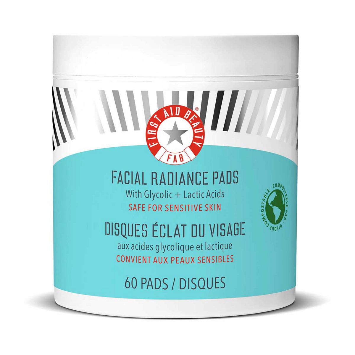 First Aid Beauty Facial Radiance Pads With Glycolic + Lactic Acids 60