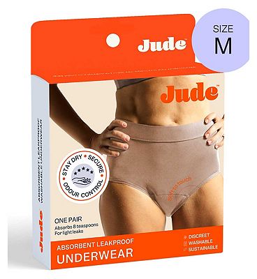 Jude Washable Absorbent Pants - Beige High Brief Size XXL