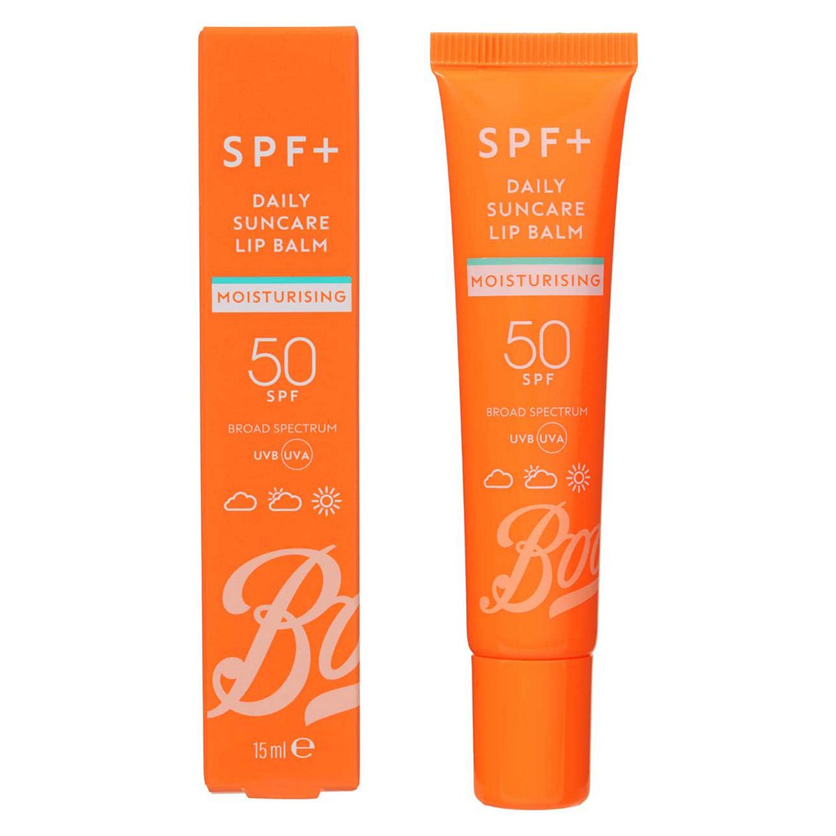 Boots Spf+ Moisturising Lip Balm Spf50 15Ml