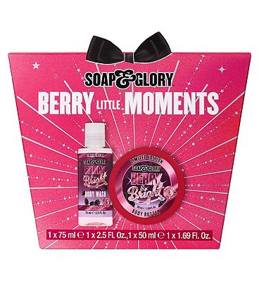 Soap & Glory Berry Little Moments 2 Piece Body Gift Set