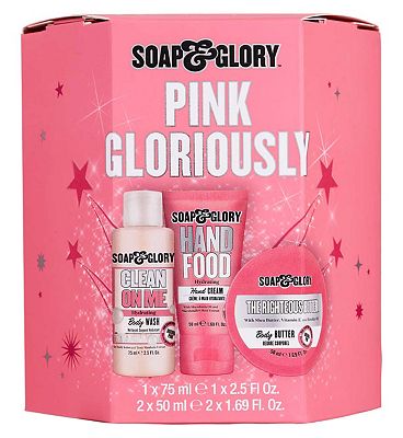 Soap & Glory Pink Gloriously 3 Piece Gift Set