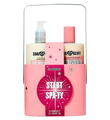 Soap & Glory Start the Spa-ty Body Wash & Lotion Duo Full-Size Gift Set