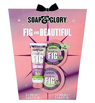 Soap & Glory Fig And Beautiful 3 Piece Body Gift Set