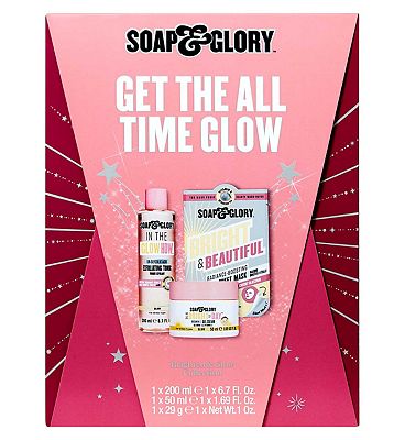 Soap & Glory Get the All Time Glow Skincare Trio Full-Size Gift Set