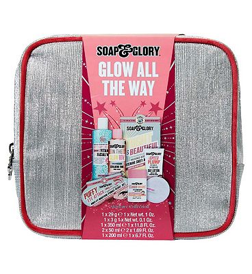 Soap & Glory Glow All the Way 7 Piece Skincare Full-Size Gift Set