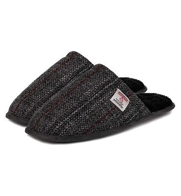 Harris Tweed by Totes Mule Slippers Small/Medium