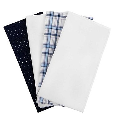 Threads by Totes 4 Pack Cotton Handkerchief