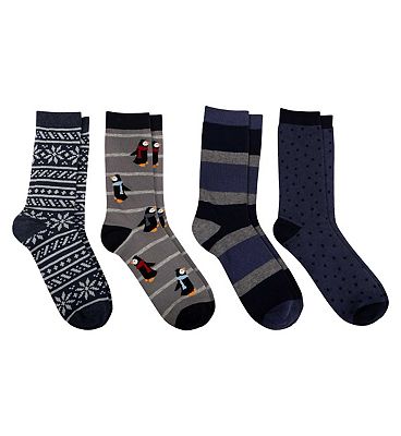 Threads by Totes 4 pack ankle socks