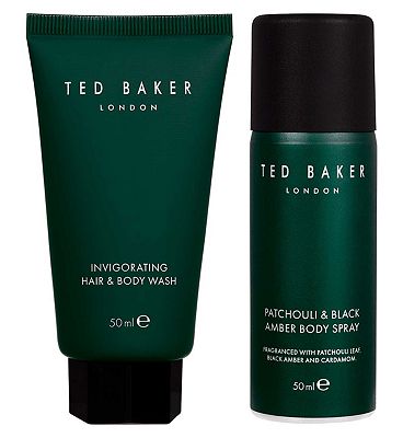 Ted Baker Patchoulli & Black Amber Mini Body Care Duo