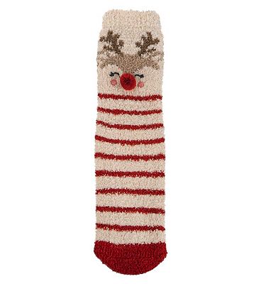 Barley Lane by Totes Reindeer Cosy Socks