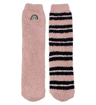 Barley Lane by Totes Cosy Socks x2 Pack