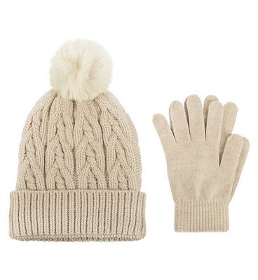 Barley Lane by Totes Hat & Glove Set