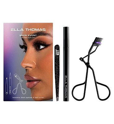 Ella Thomas Main Event Liner, Curler & Tweezers Gift Set