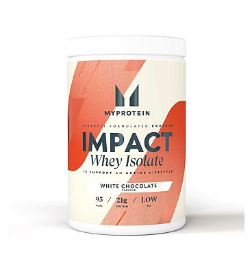 Myprotein Impact Whey Isolate, White Chocolate, 480g Tub - Boots