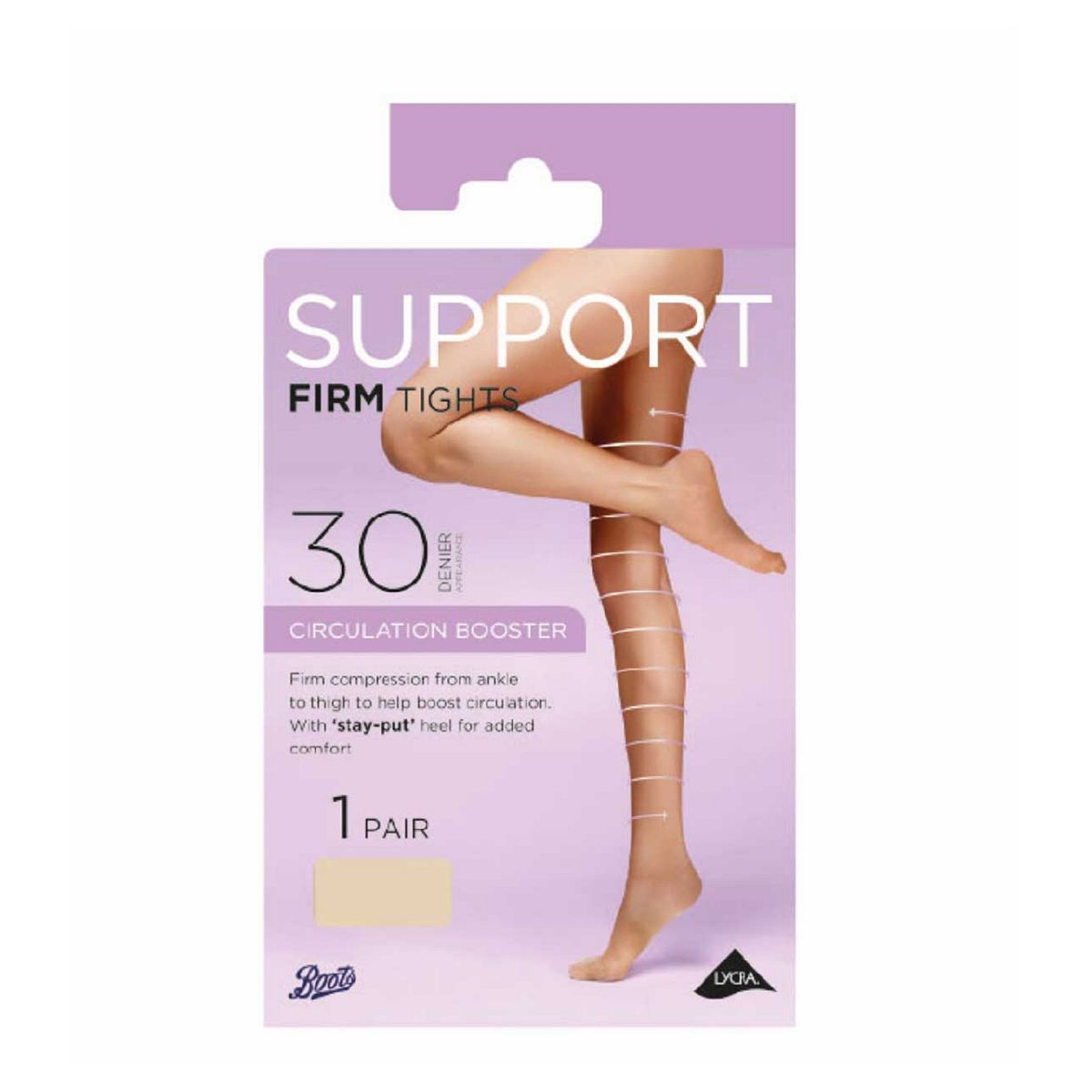   Firm Support Tights Nude Large Multicolor