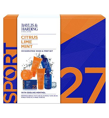 Baylis & Harding Citrus, Lime & Mint Men's Invigorating Sport Shower & Prep Gift Set