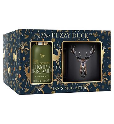 Baylis & Harding The Fuzzy Duck Men's Hemp & Bergamot Luxury Mug Gift Set