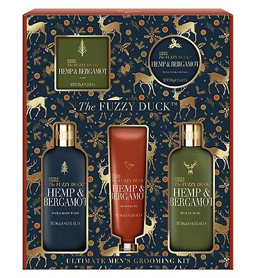 Baylis & Harding The Fuzzy Duck Men's Hemp & Bergamot Luxury Ultimate Grooming Kit Gift Set