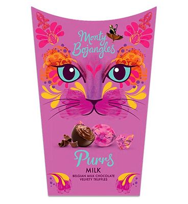 Monty Bojangles Purrs Gift Box - Rain Forest Alliance Belgian Milk Chocolate Truffle Balls 200g