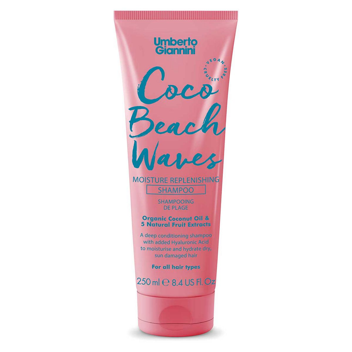 Umberto Giannini Coco Beach Waves Shampoo250 ml, 250ml