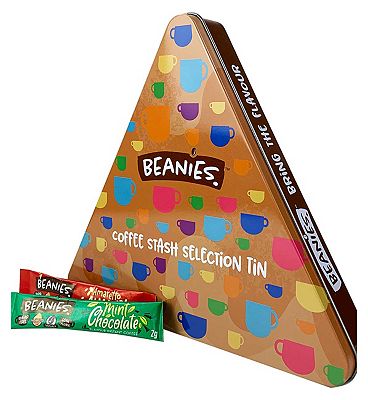 Beanies Coffee Stash Selection Tin - 12 x 2g Flavoured Instant Coffee Sachets