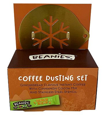 Beanies Coffee Dusting Set with Gingerbread Flavoured Instant Coffee