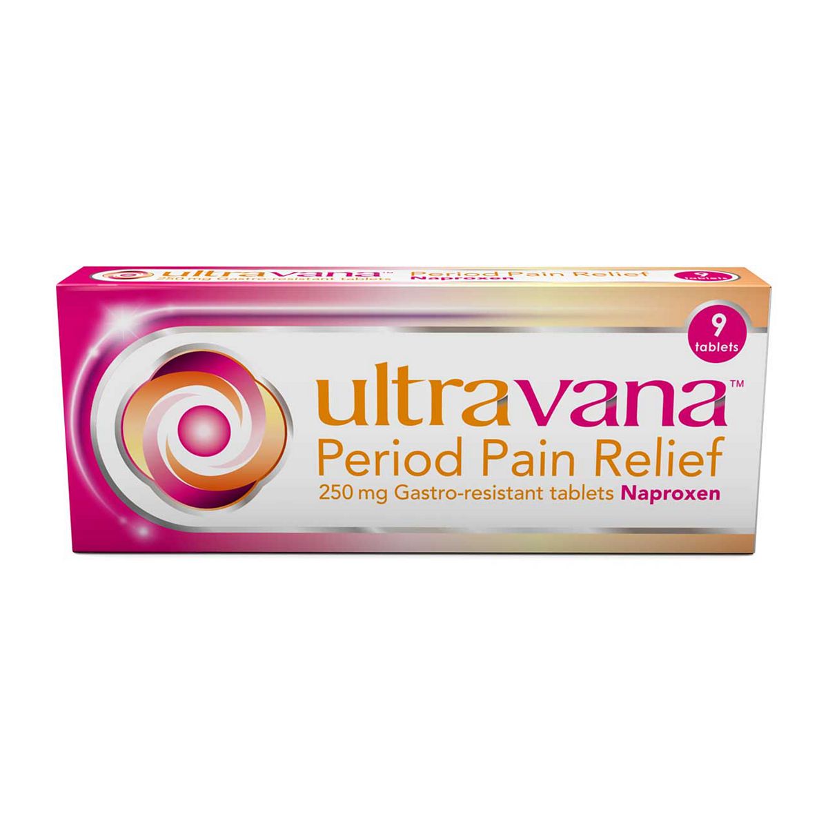 Ultravana Period Pain Relief 250Mg Gastro-Resistant Tablets - 9