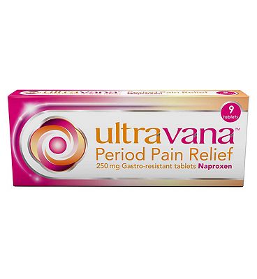 Ultravana Period Pain Relief 250mg  Gastro-resistant Tablets - 9 Tablets