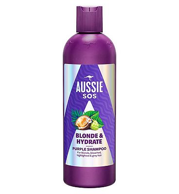 Aussie SOS Blonde & Hydrate Purple Shampoo 300ml