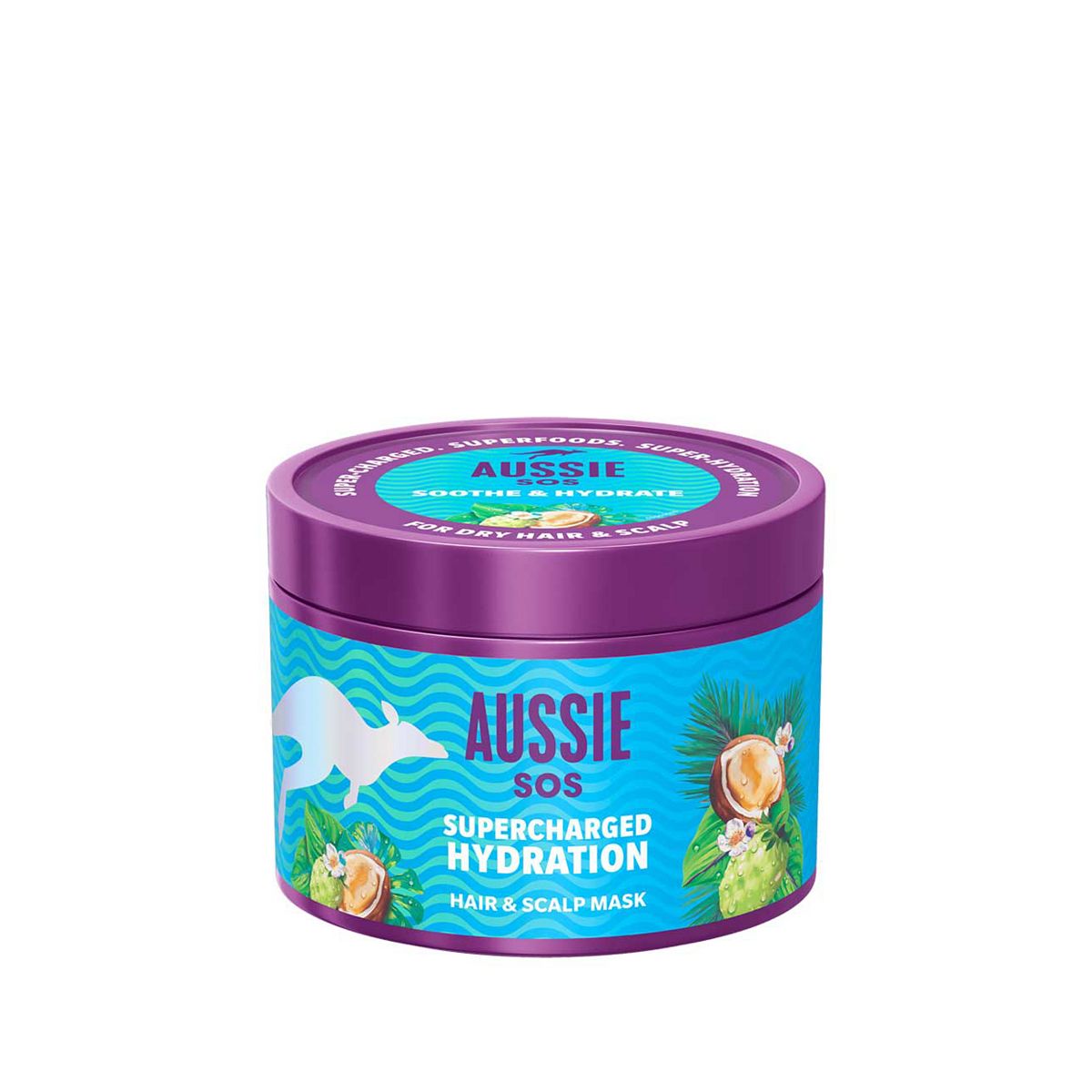 Aussie Sos Supercharged Hydration Hair Mask 500Ml For Dry And Scalp Br/>
