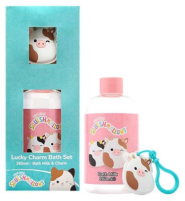 Squishmallows 300ml Bath Crme & Collectable Charm Gift Set