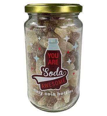 You Are Soda Awesome jar of fizzy Cola bottle sweets