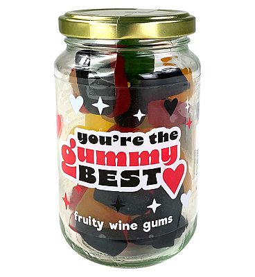 You're The Gummy Best jar of wine gum sweets