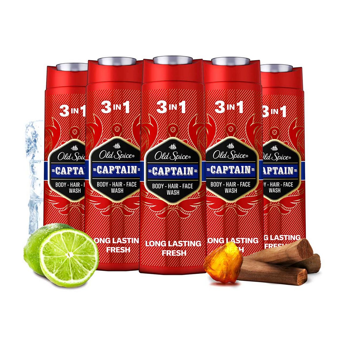 Old Spice Captain Shower Gel Bundle X5