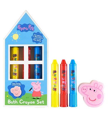 Peppa Pig Bath Crayon and Sponge set