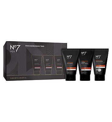 No7 Men Energising Mini Trio 3 Piece Gift Set