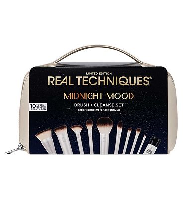 Real Techniques Midnight Mood Brush & Cleanse Set