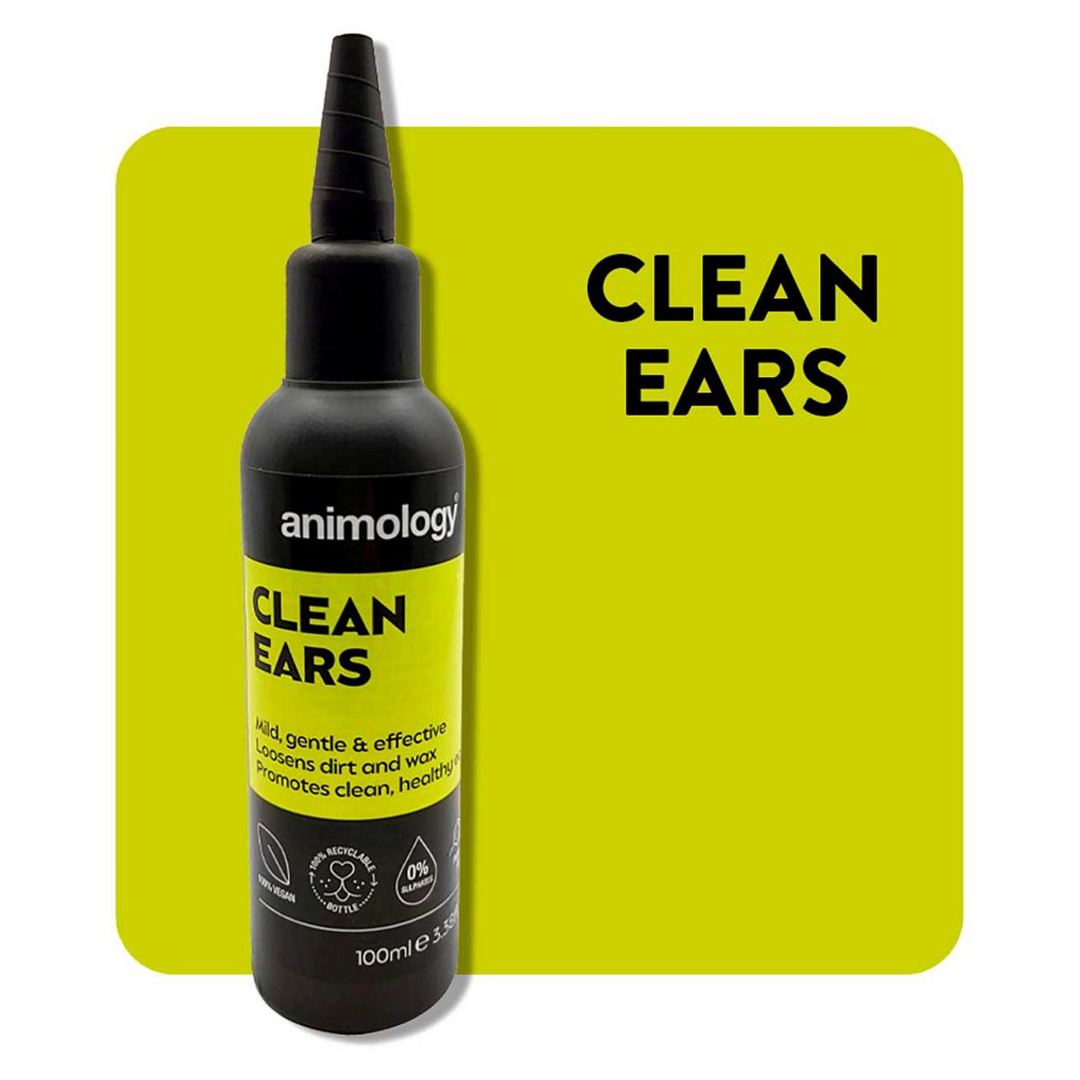 Animology Clean Ears Dog Cleansing Solution 100Ml