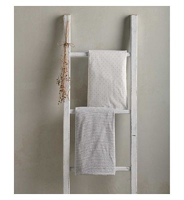 Mamas & Papas universal crib sheet grey star/grey stripe 2s