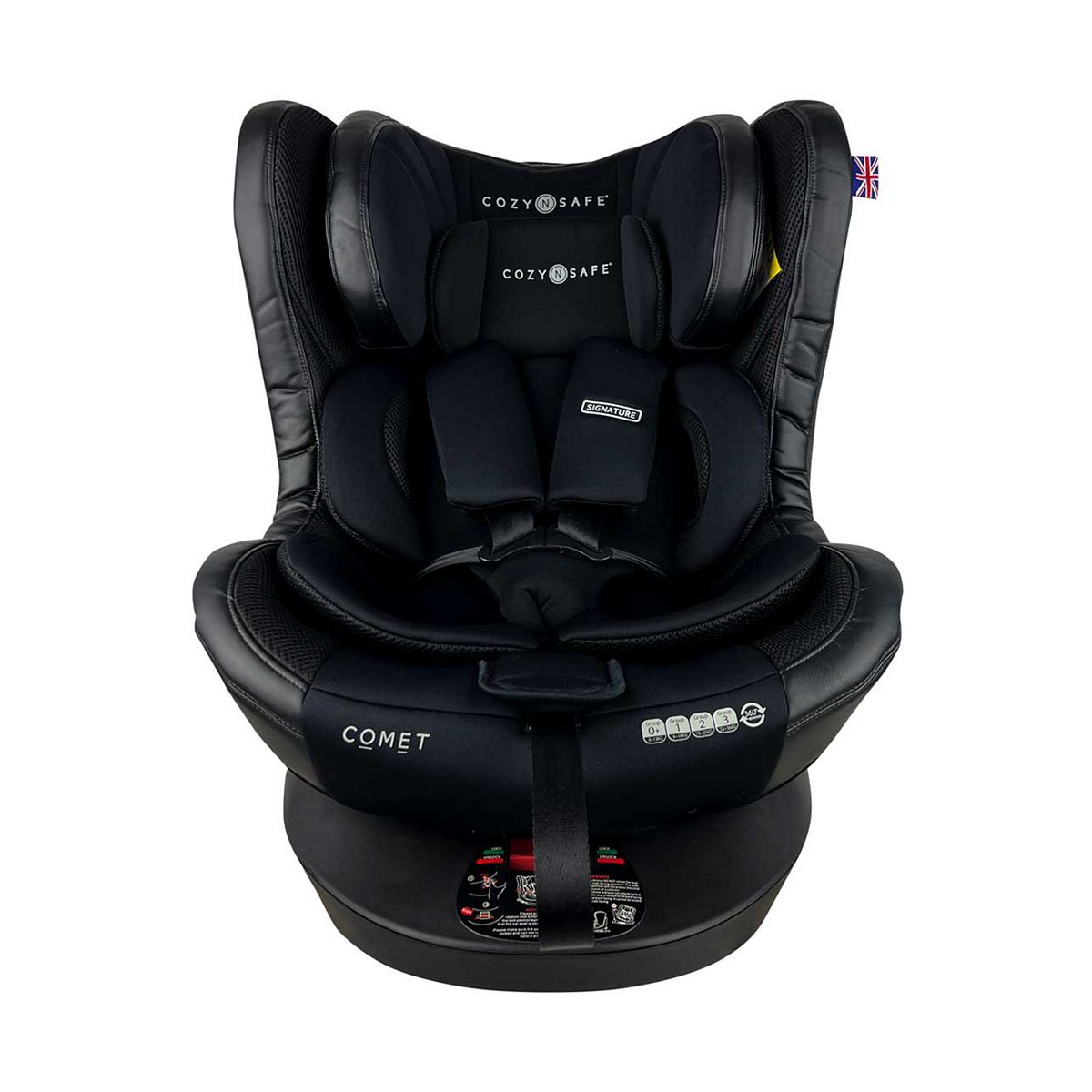 Cozy N Safe Comet 360 Child Car Seat Group 0+ 1 2 3 - Onyx