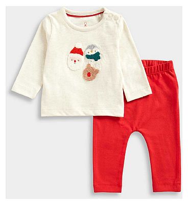 Mothercare Festive T-Shirt and Trousers Set 6 - 9 Months