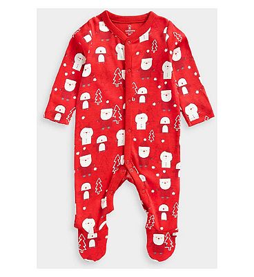 Mothercare Festive Santa and Friends All-in-One 6 - 9 Months