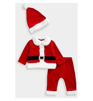 Mothercare Festive Santa Dress-Up Outfit Set 1 - 3 Months