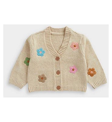 Mothercare Flower Knitted Cardigan 12 - 18 Months