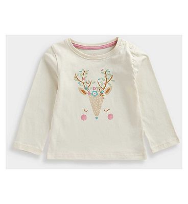 Mothercare Deer Long-Sleeved T-Shirt 18 - 24 Months