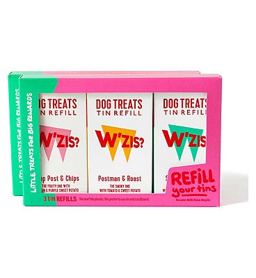 W'ZIS Plant Based Dog Treats Triple Refill Pack 3 x 48g