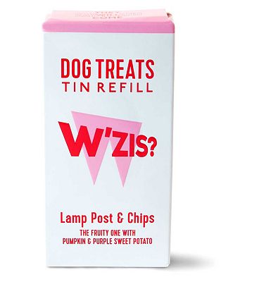 W'ZIS Dog Treat Tin Refill Lampost & Chips 48g